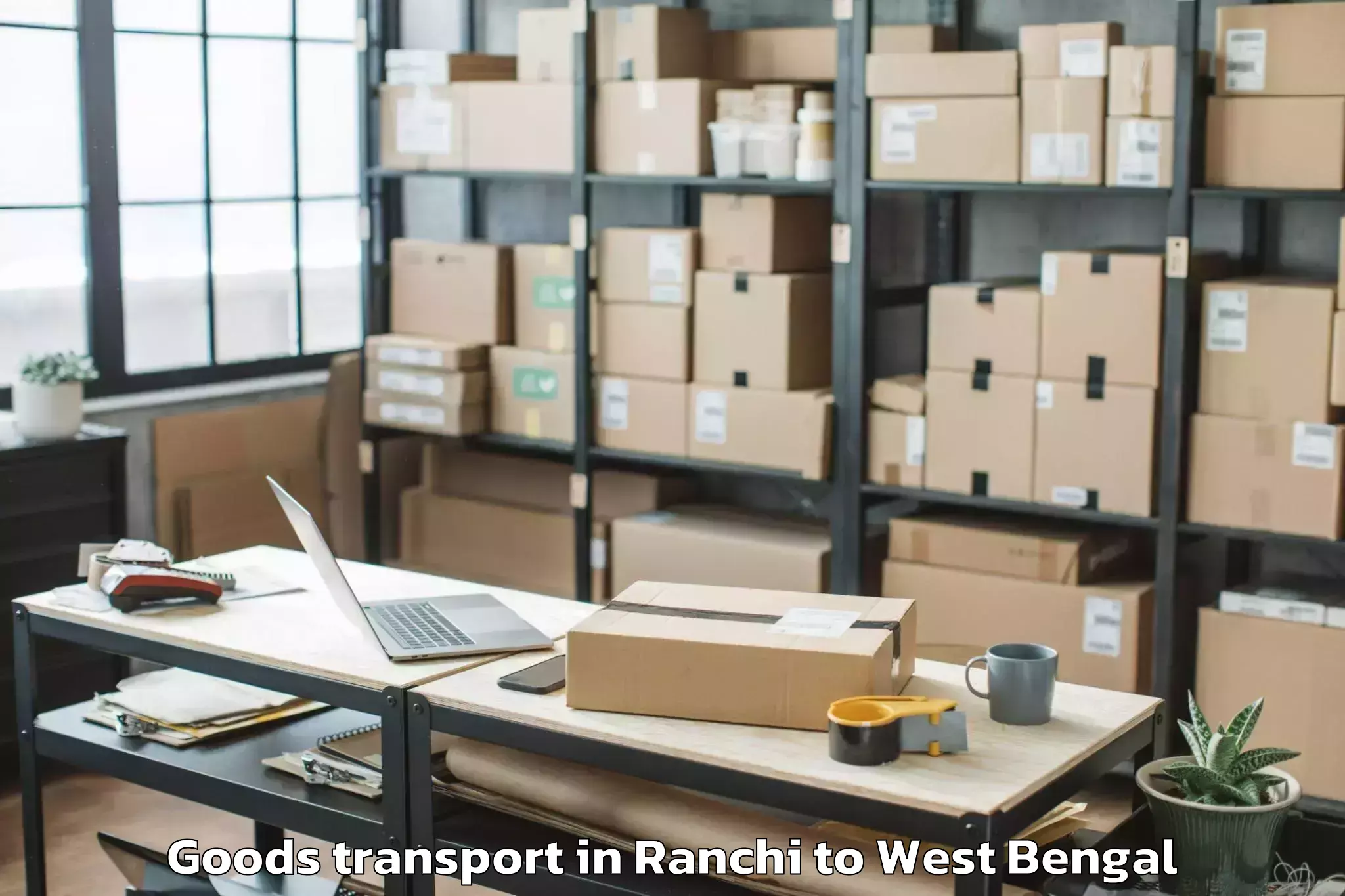 Ranchi to The West Bengal National Unive Goods Transport Booking